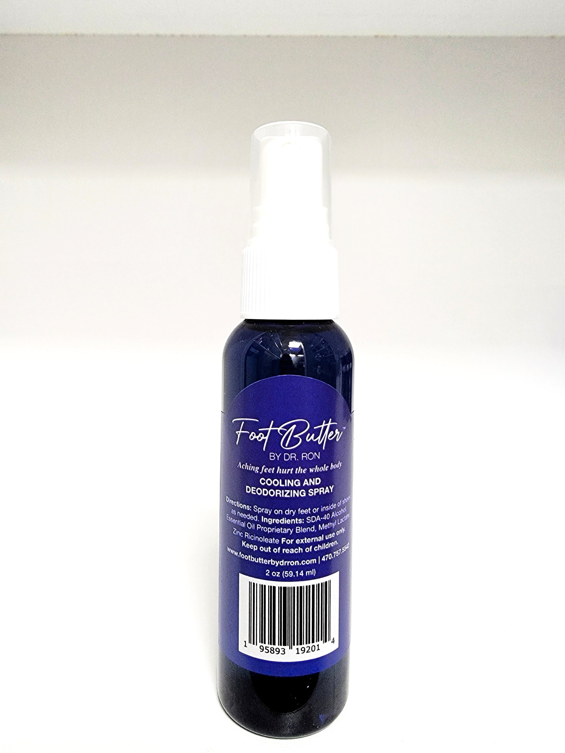 COOLING SPRAY Foot Cooling - by Deodorizing Spray Lave & Butter Dr Ron