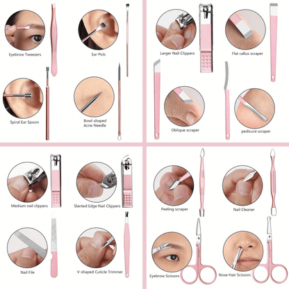 18-in-1 Premium Manicure Pedicure Kit – Elegance & Precision for Perfect Grooming