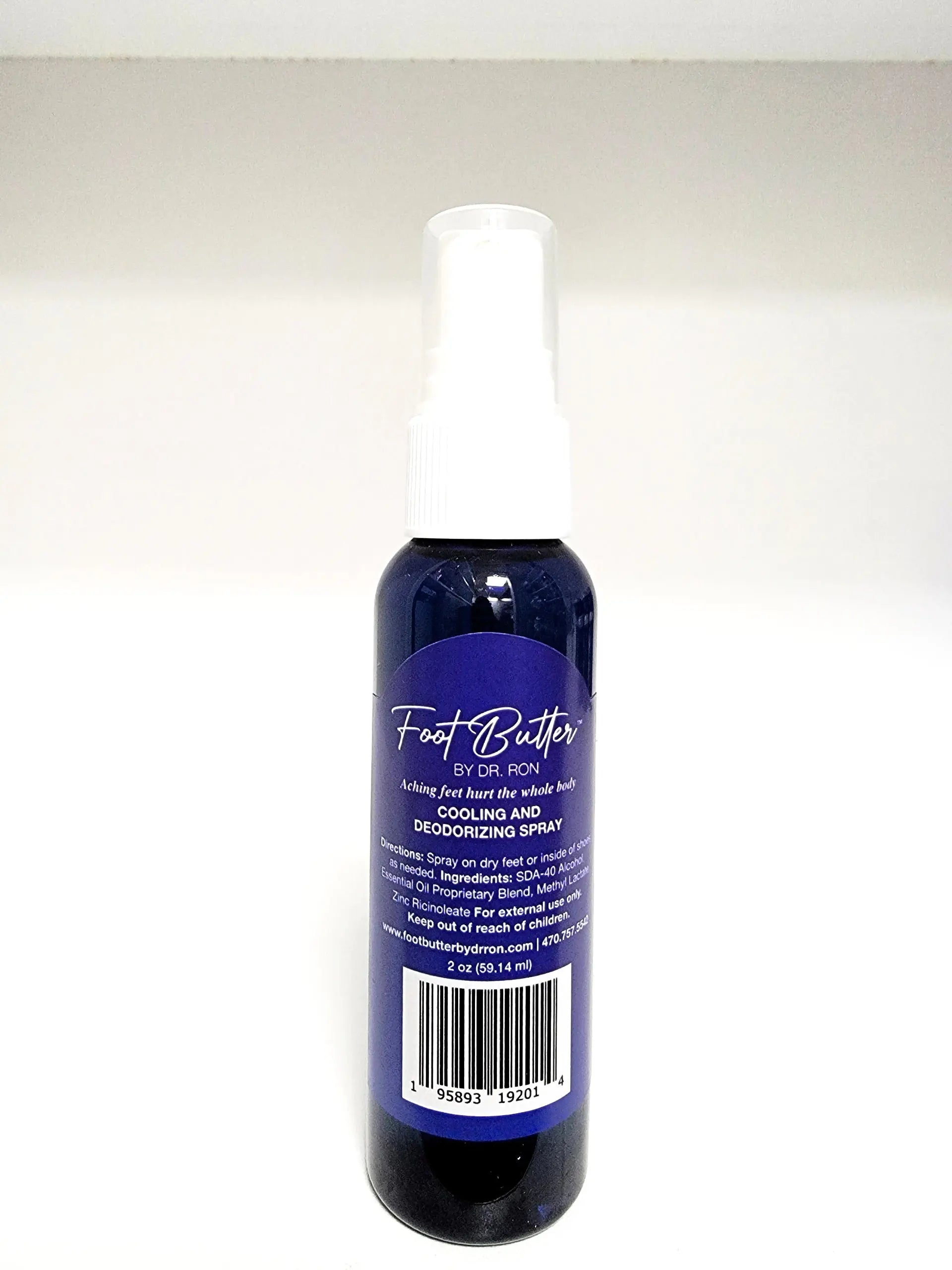 Lavender Cooling & Deodorizing Foot Spray – 2 oz Freshness & Odor Control