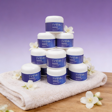 Lavender Jasmine Foot Butter Cream 1 oz – Travel Size Deep Moisture