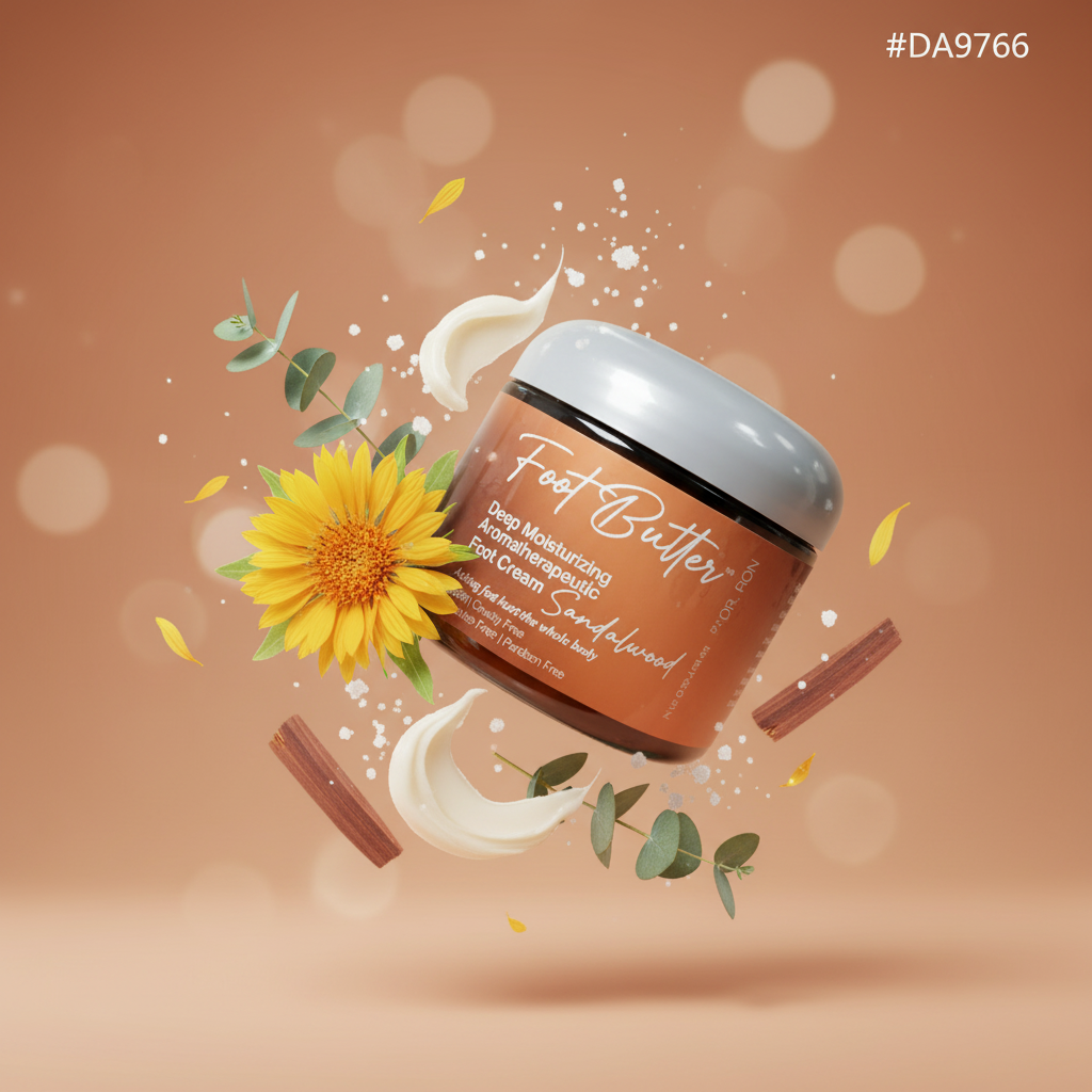 Sandalwood Foot Butter – Deep Moisturizing Foot Cream for Dry, Rough Skin