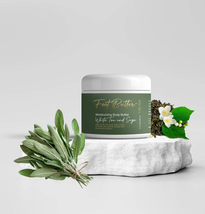White Tea & Sage Moisturizing Body Butter – Hydrating, Nourishing, Ultra-Soft Skin Cream